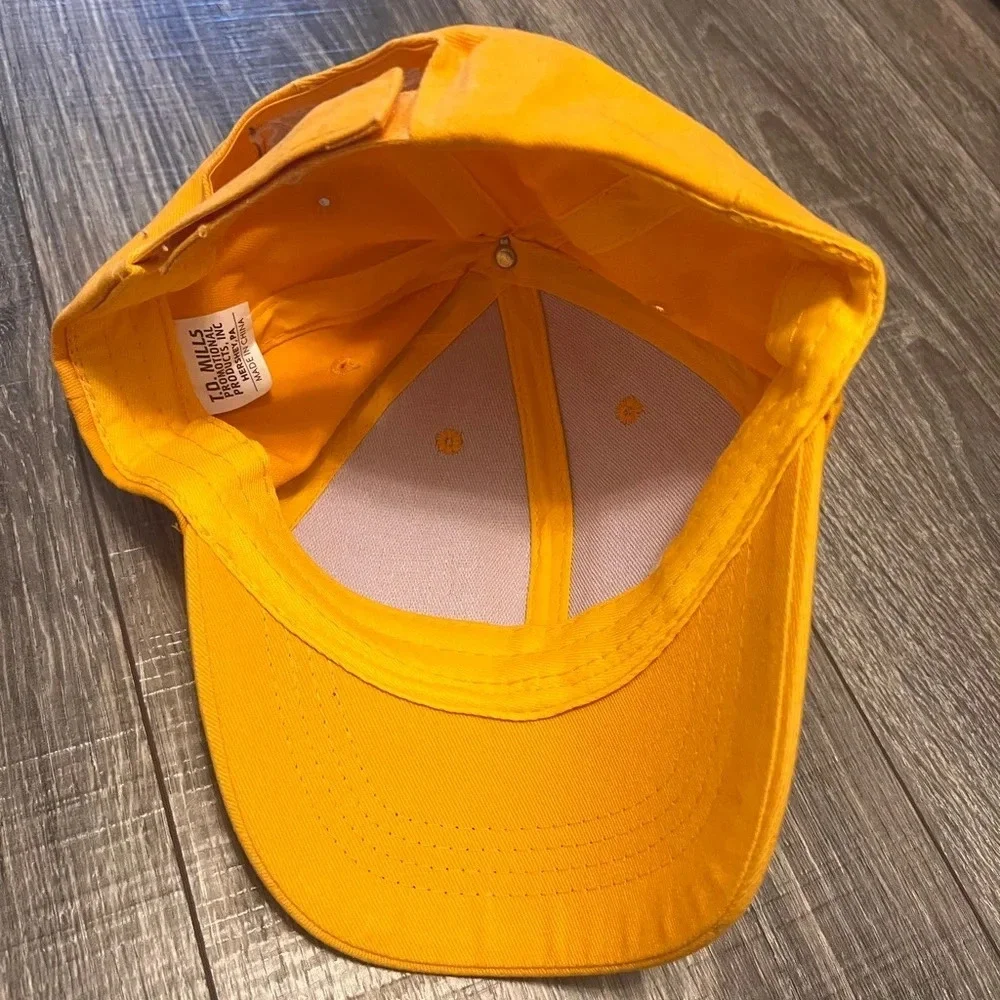 Soccer Shots Baseball Hat Kids Unisex Adjustable Orange T.D. Mills Strapback Cap